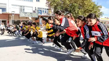 Denizli'de Cumhuriyet Koşusu Coşkusu