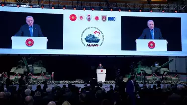 Cumhurbaşkanı Erdoğan, 'Altay Tankları Teslimat Töreni'nde konuştu: (1)