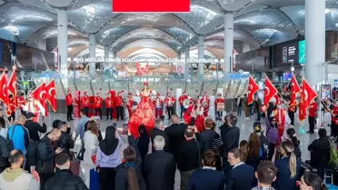 İstanbul Havalimanı'nda Cumhuriyet Coşkusu