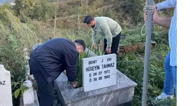 Espiye'de Öğrenciler Şehit Jandarma Er Hüseyin Tahmaz'ı Andı