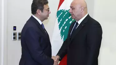 Lübnan Cumhurbaşkanı Avn, Mısır İstihbarat Başkanı ile Görüştü