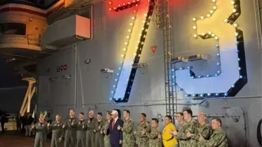 Trump, USS George Washington'ı Ziyaret Etti