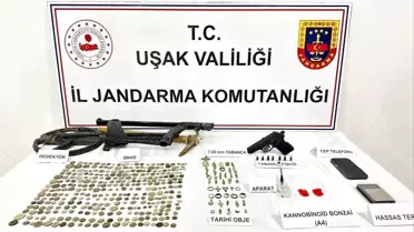 Uşak'ta Tarihi Eser ve Uyuşturucu Operasyonu