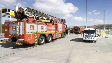 Aksaray'da Yağ Deposunda Yangın