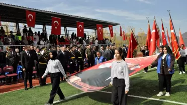 Çukurca'da 29 Ekim Cumhuriyet Bayramı töreni düzenlendi