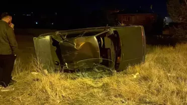 Erzincan'da Kontrolden Çıkan Otomobil Takla Attı: Sürücü Yaralandı