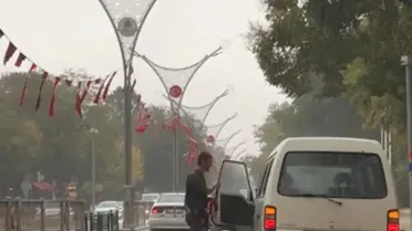 Erzincan'da Bayraklar Yağmurda Yerle Bir Oldu