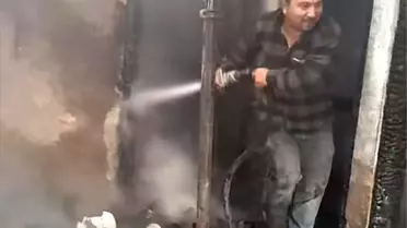 Giresun'da Yıldırım Düşmesi Sonucu Cami ve Evde Hasar