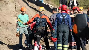 Akyazı'da İşçi Kuyuya Düştü