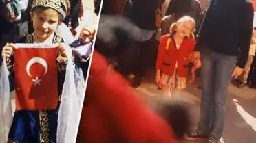 Onu şimdilerde bütün Türkiye tanıyor: 'Yaşasın Cumhuriyet' notuyla çocukluk fotoğraflarını paylaştı
