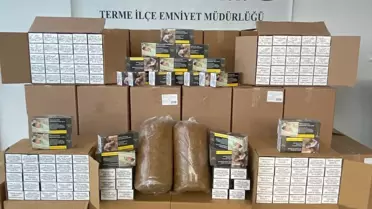 Samsun'da 471 Bin Makaron Ele Geçirildi