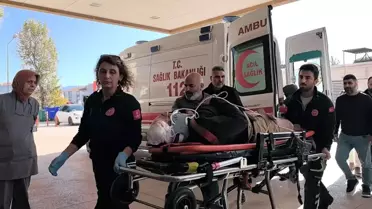 İnegöl'de İskele Devrildi, İşçi Ağır Yaralandı