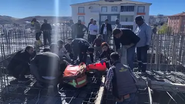 Beton Pompası Altında Kalan İşçi Ağır Yaralandı