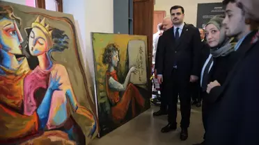 AK Parti Genel Sekreteri İnan, İzmir Kültür Yolu Festivali'ndeki sergileri gezdi Açıklaması