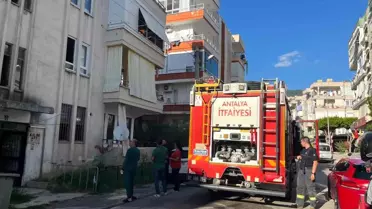 Alanya'da Banyoda Yangın