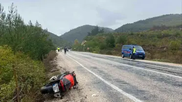 Bilecik'te Tek Taraflı Motosiklet Kazası
