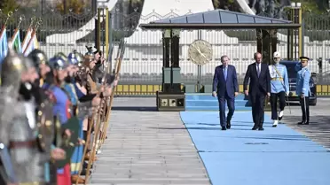 Cumhurbaşkanı Erdoğan, Almanya Başbakanı Merz'i resmi törenle karşıladı