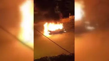 Kırıkkale'de Araç Yangını