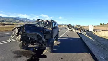 Kütahya'da Trafik Kazası: 4 Yaralı