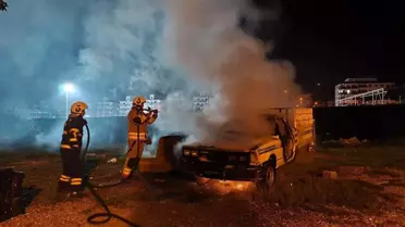 Hatay'da Pikap Yanarak Kullanılmaz Hale Geldi
