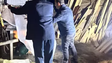 Geyve'de Marangoz Atölyesinde Yangın