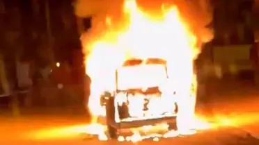 Kırıkkale'de Araç Yangını