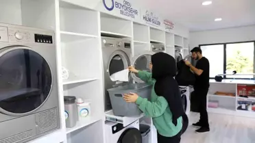 Ordu'da Öğrencilere Özel Kent Çamaşırhanesi 600 Öğrenciye Hizmet Verdi