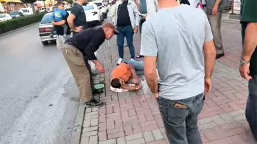 Manavgat'ta Motosiklet ve Otomobil Çarpıştı