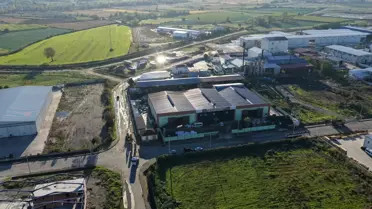 Bafra'da Geri Dönüşüm Tesisinde Yangın