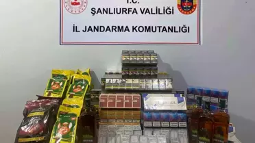 Şanlıurfa'da Kaçak Tütün ve Alkol Operasyonu