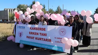 Ağrı'da Meme Kanseri Farkındalığı Yürüyüşü