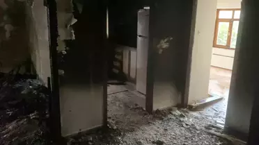 Keçiören'de 4 Katlı Binada Yangın