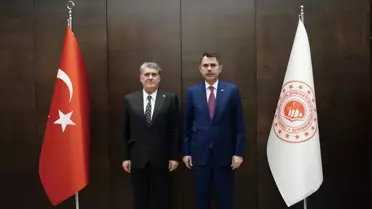 Bakan Kurum, BJK Başkanı Adalı ile Görüştü