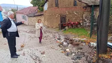 Bilecik'te Sağanak Yağış Sonrası Sokaklar Temizleniyor