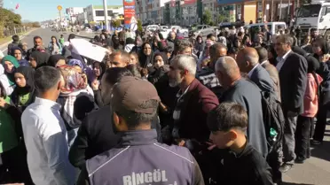 Bingöl'de Trafik Kazası Protestosu