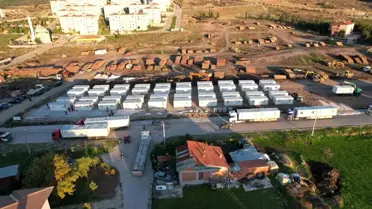 Sındırgı'da Depremzedeler için Konteyner Kent Kuruluyor