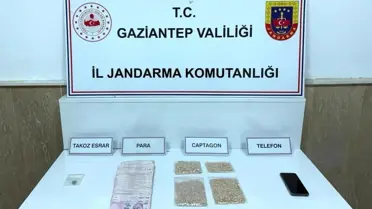 Gaziantep'te 4 bin 587 adet captagon hap ele geçirildi: 4 şahıs tutuklandı