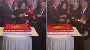 Hulusi Akar'ın küçük çocuğa kılıçla pasta yedirdiği görüntüler ses getirdi