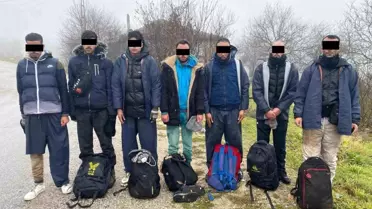 Kırklareli'nde 9 Kaçak Göçmen Yakalandı