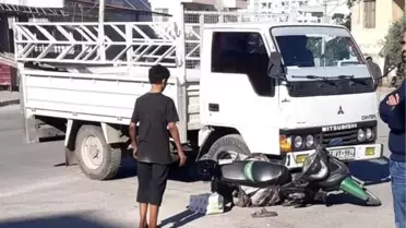 Mersin'de Kamyonet-Motosiklet Kazası