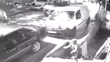 Sultangazi'de Palet Hırsızlığı Güvenlik Kamerasında