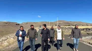 Susuz'da Beton Yollar Yapılıyor