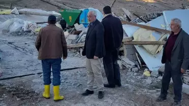 Etili Dolu ve Fırtına Zararını İnceledi