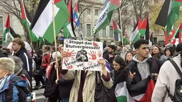 Berlin'de Balfour Deklarasyonu Protestosu