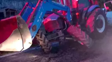 Bilecik'te Traktör-Minibüs Kazası