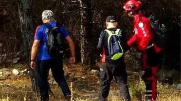 Datça'da Mahsur Kalan Yürüyüşçü için Arama Çalışmaları