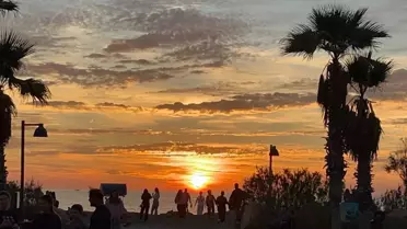 Samandağ'da Muhteşem Gün Batımı