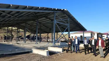 Bitlis'te Modern Mezbahane İnşaatı Devam Ediyor