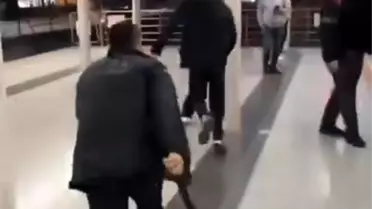 Bursa Metro'da Kavga! Anlar Kamerada