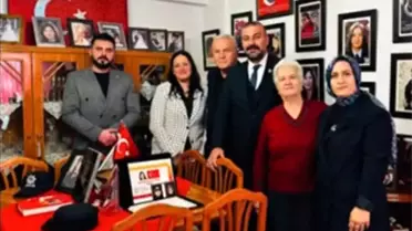 MHP Edirne teşkilatı, şehit ailelerinin evine misafir oldu